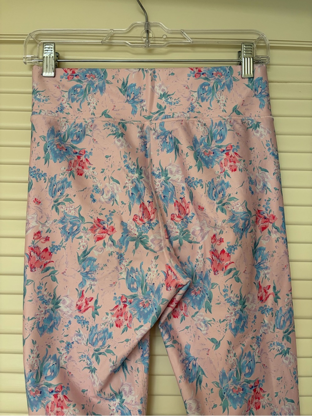 LoveShackFancy x Bandier Pink Floral High-Waist Leggings - Picture 8 of 10